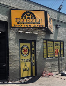 Harbor Tire customer Store front customer photographed by MyCPUGuru